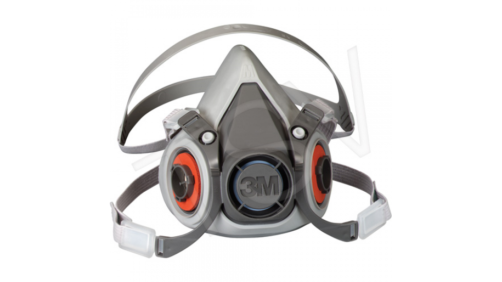 Respirateur réutilisable à demi-masque série 6000, Thermoplastique, Petit Chacun